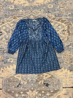 Faherty Solstice Mixed Print Mini Dress